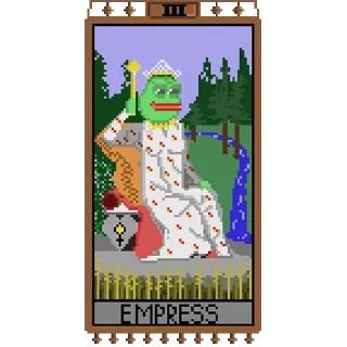 Sticker from the "Таро Pepes" sticker pack