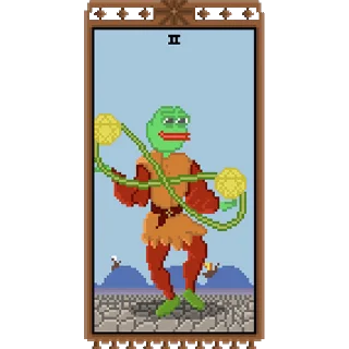 Sticker from the "Таро Pepes" sticker pack