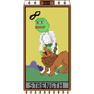 Sticker from the "Таро Pepes" sticker pack