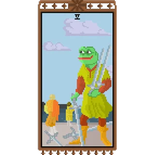 Sticker from the "Таро Pepes" sticker pack