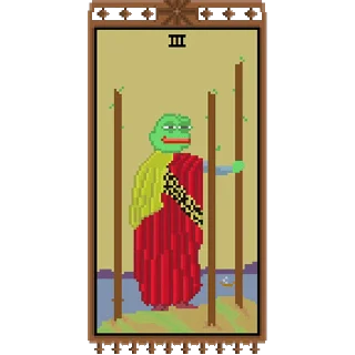 Sticker from the "Таро Pepes" sticker pack