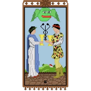 Sticker from the "Таро Pepes" sticker pack