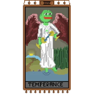 Sticker from the "Таро Pepes" sticker pack