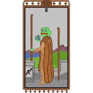 Sticker from the "Таро Pepes" sticker pack