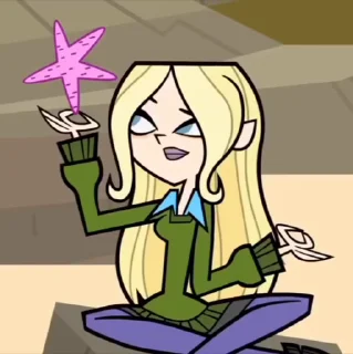 Sticker from the "Dawn Total drama" sticker pack