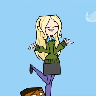 Sticker from the "Dawn Total drama" sticker pack