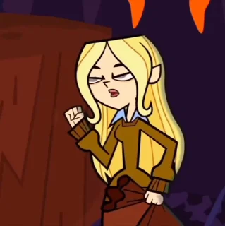 Sticker from the "Dawn Total drama" sticker pack