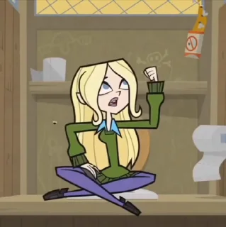 Sticker from the "Dawn Total drama" sticker pack