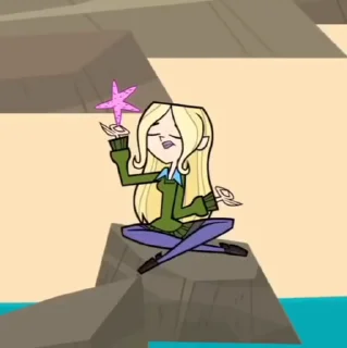 Sticker from the "Dawn Total drama" sticker pack