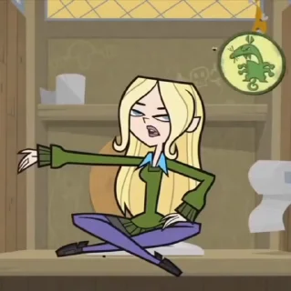 Sticker from the "Dawn Total drama" sticker pack