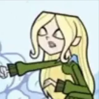 Sticker from the "Dawn Total drama" sticker pack