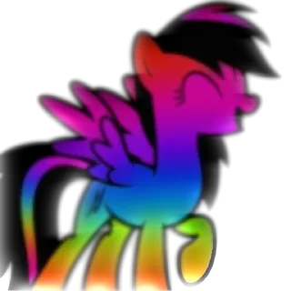 Telegram sticker pack "Rainbow Dash"