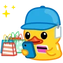 Sticker from the "Duck Tails" sticker pack