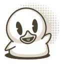 Sticker from the "Duck Tails" sticker pack