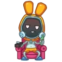 Sticker from the "Rad Bunny" sticker pack