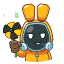 Sticker from the "Rad Bunny" sticker pack