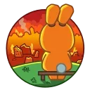 Sticker from the "Rad Bunny" sticker pack