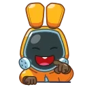 Sticker from the "Rad Bunny" sticker pack