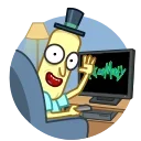 Sticker from the "Poopybutthole" sticker pack