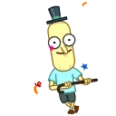 Sticker from the "Poopybutthole" sticker pack