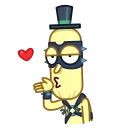 Sticker from the "Poopybutthole" sticker pack