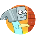 Sticker from the "Poopybutthole" sticker pack