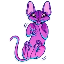 Telegram sticker pack "The Neon Demon"