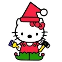 Sticker from the "Kitty Xmas" sticker pack