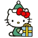 Sticker from the "Kitty Xmas" sticker pack