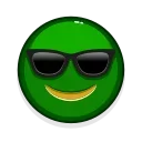 Стикер из набора "Green Emoji"