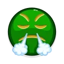 Sticker from the "Green Emoji" sticker pack