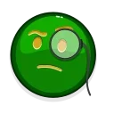 Sticker from the "Green Emoji" sticker pack