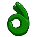 Стикер из набора "Green Emoji"