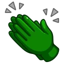 Sticker from the "Green Emoji" sticker pack