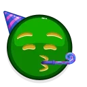 Стикер из набора "Green Emoji"