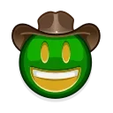 Sticker from the "Green Emoji" sticker pack