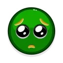 Стикер из набора "Green Emoji"