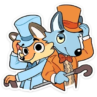 Telegram sticker pack "Лето с Роном и Рэем"