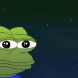 Стикер из набора "Sad Pepe"