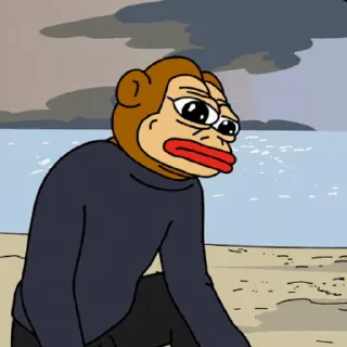 Стикер из набора "Sad Pepe"