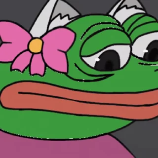 Sticker from the "Sad Pepe" sticker pack