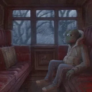 Стикер из набора "Sad Pepe"