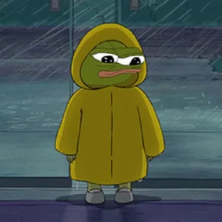 Стикер из набора "Sad Pepe"