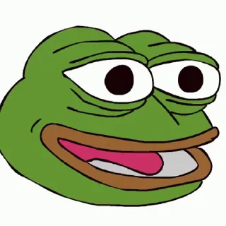 Sticker from the "Sad Pepe" sticker pack