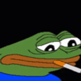 Sticker from the "Sad Pepe" sticker pack