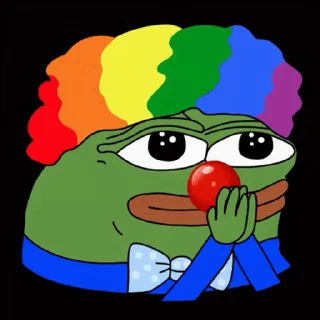 Sticker from the "Sad Pepe" sticker pack