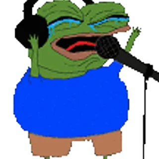 Sticker from the "Sad Pepe" sticker pack