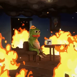 Стикер из набора "Sad Pepe"