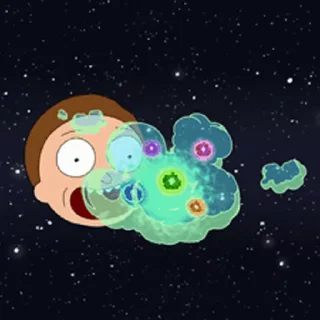 Sticker from the "Rick and Morty" sticker pack