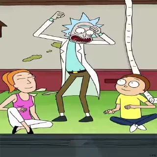 Sticker from the "Rick and Morty" sticker pack